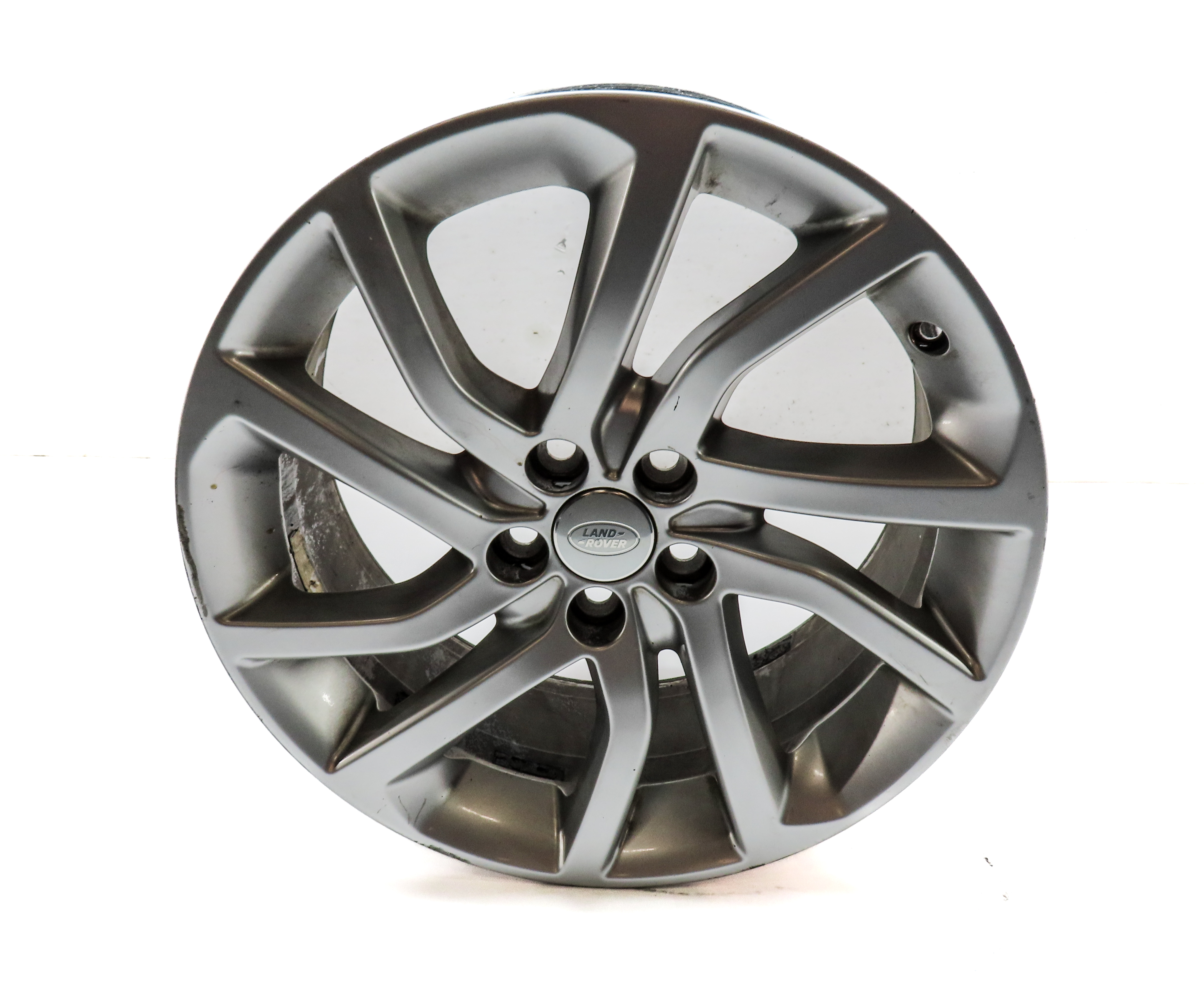 16-19 LAND ROVER DISCOVERY SPORT L550 18x8 ANGLED V 5 SPOKE WHEEL RIM ALUMINUM — exact item pictured